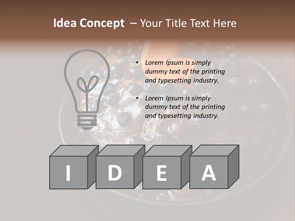 Sweet Wooden Dessert PowerPoint Template