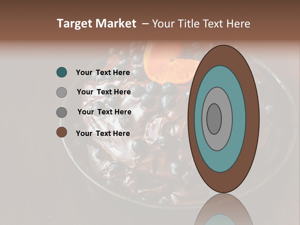 Sweet Wooden Dessert PowerPoint Template