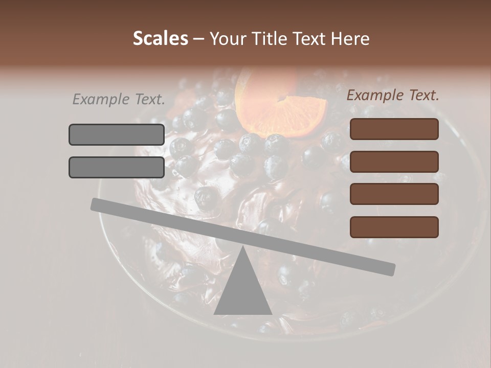 Sweet Wooden Dessert PowerPoint Template