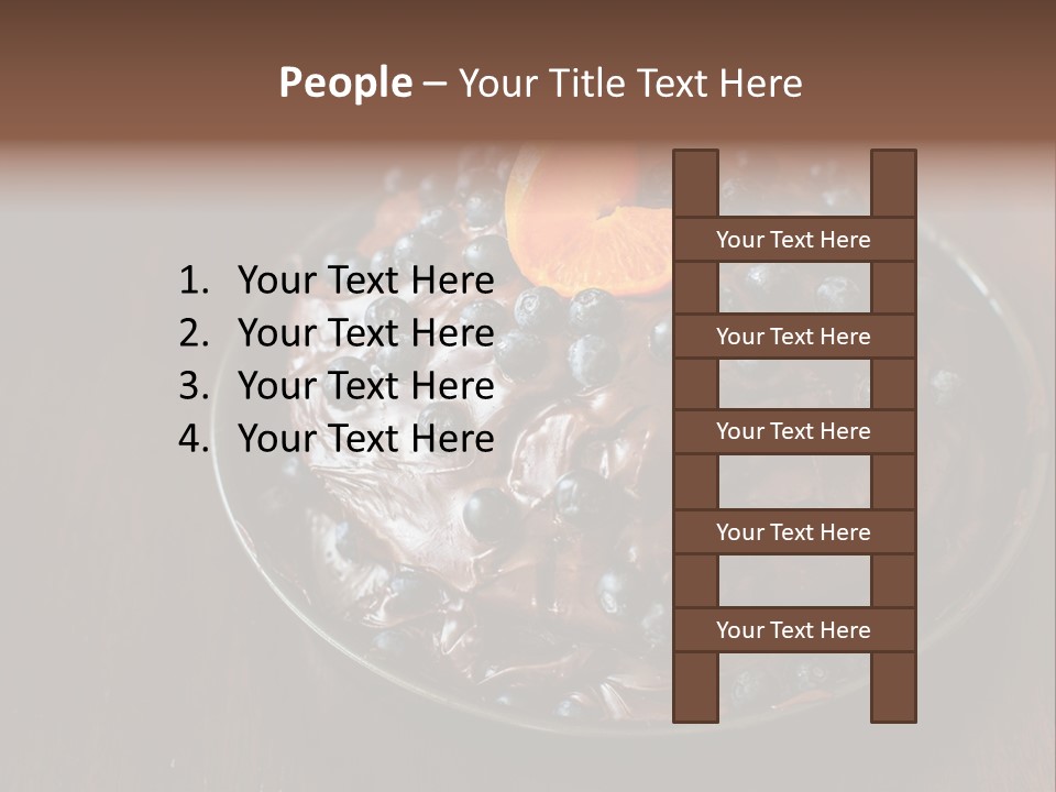 Sweet Wooden Dessert PowerPoint Template
