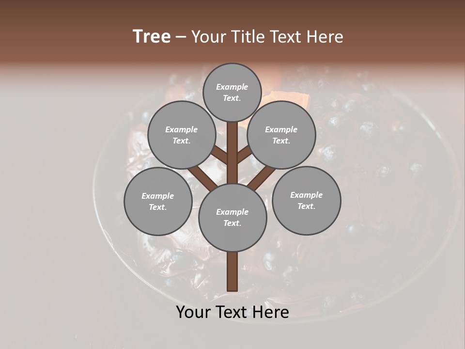 Sweet Wooden Dessert PowerPoint Template