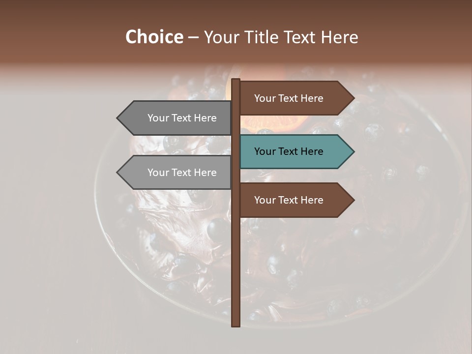 Sweet Wooden Dessert PowerPoint Template