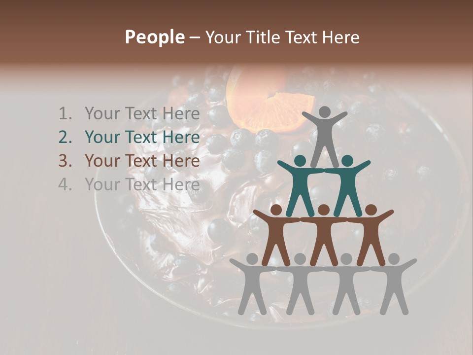 Sweet Wooden Dessert PowerPoint Template