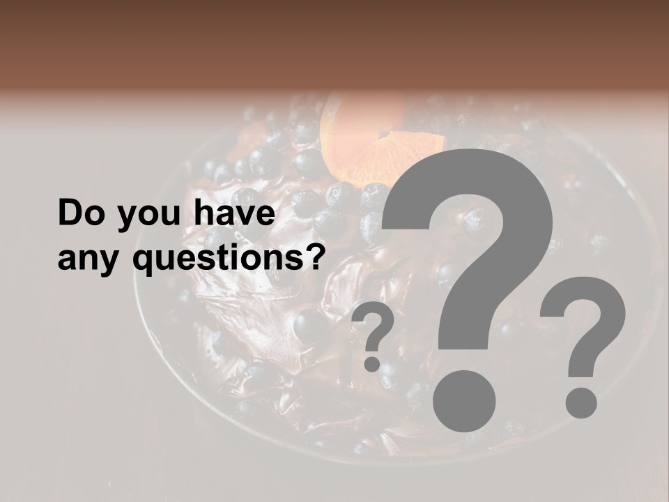 Sweet Wooden Dessert PowerPoint Template