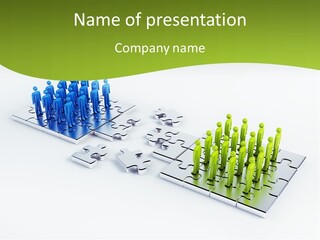 Threedimensional Shape Built Structure People PowerPoint Template