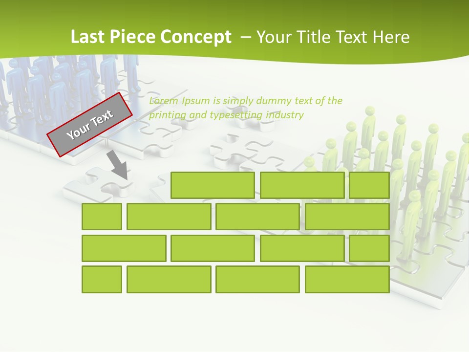 Threedimensional Shape Built Structure People PowerPoint Template