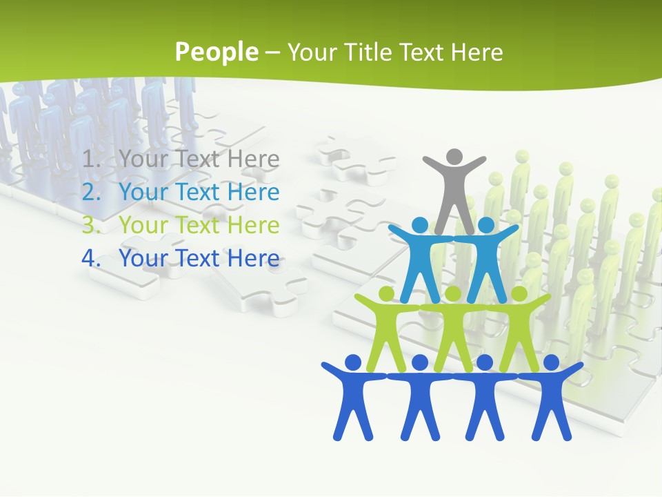 Threedimensional Shape Built Structure People PowerPoint Template