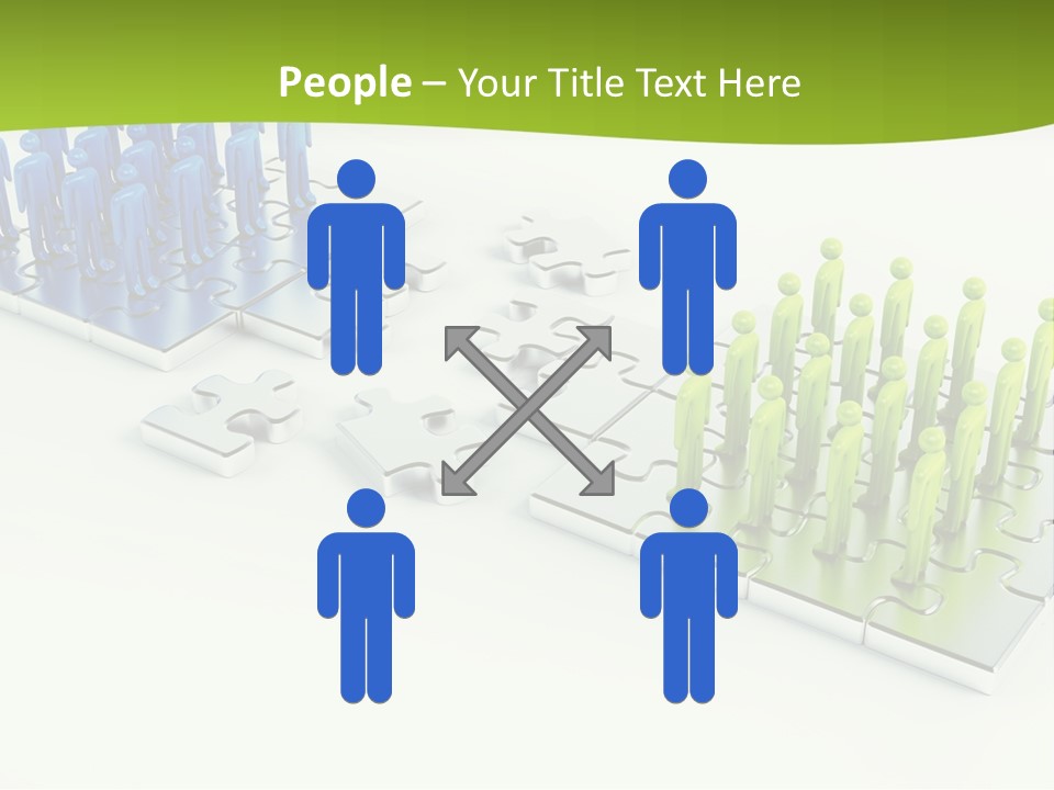 Threedimensional Shape Built Structure People PowerPoint Template