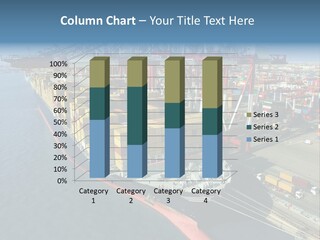 Unloading Tugboats Cargo Containers PowerPoint Template