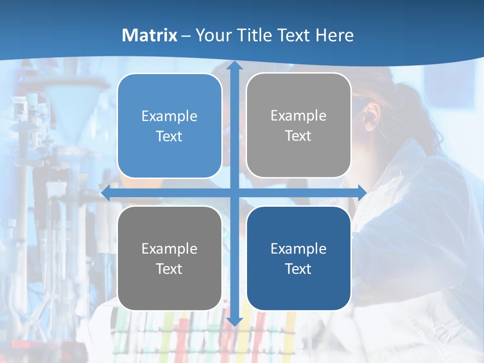 A Couple Of People In A Lab Doing Something PowerPoint Template