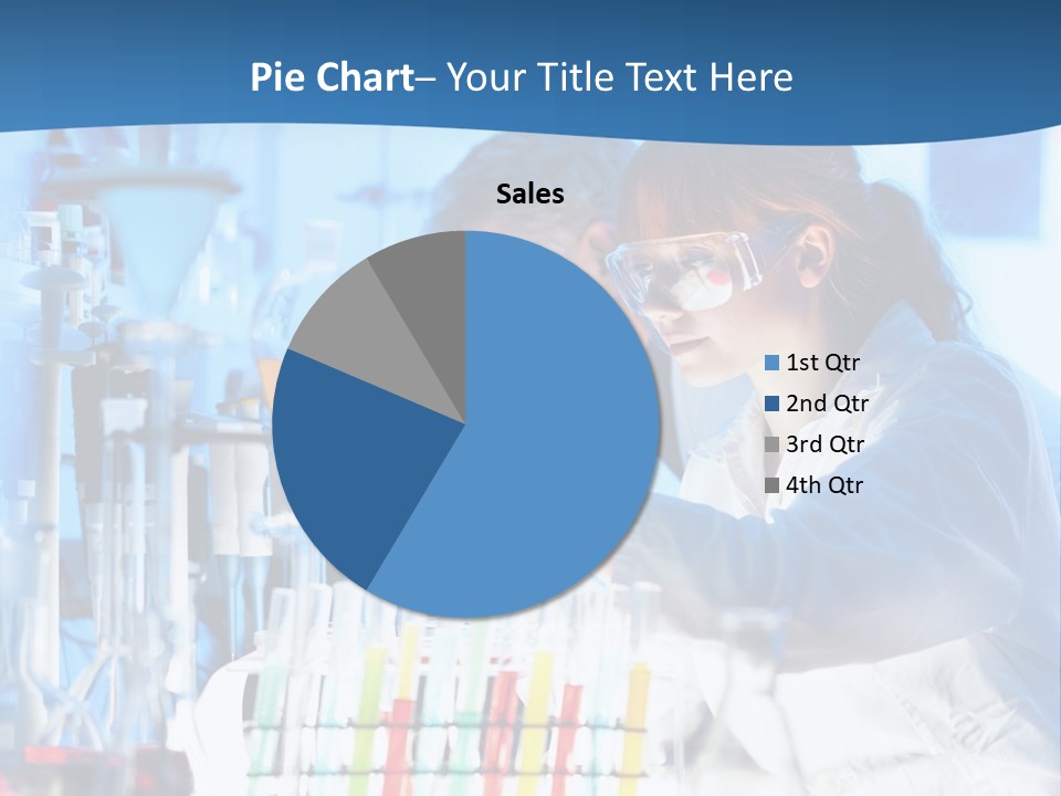 A Couple Of People In A Lab Doing Something PowerPoint Template