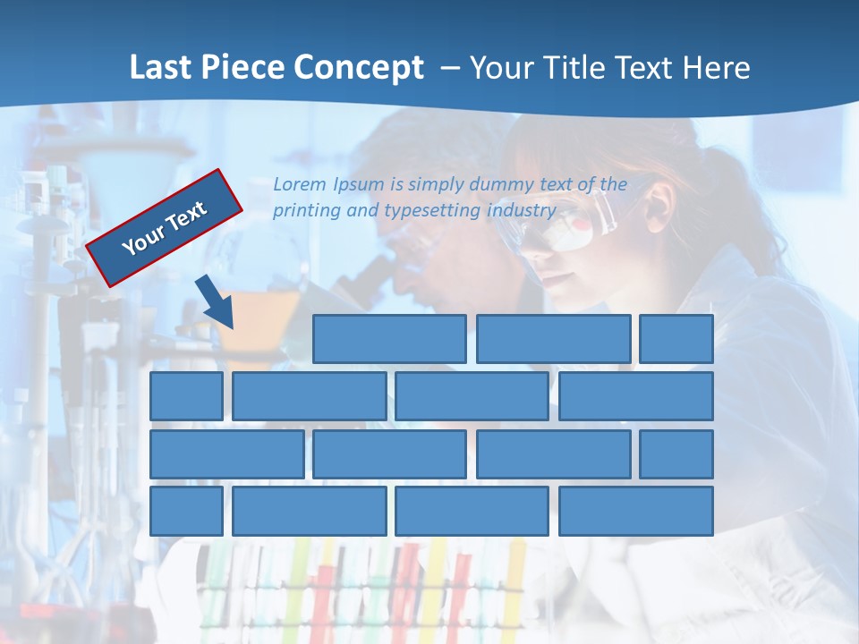 A Couple Of People In A Lab Doing Something PowerPoint Template