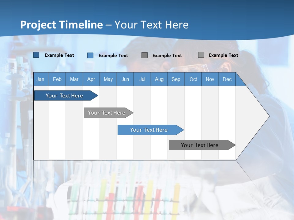 A Couple Of People In A Lab Doing Something PowerPoint Template