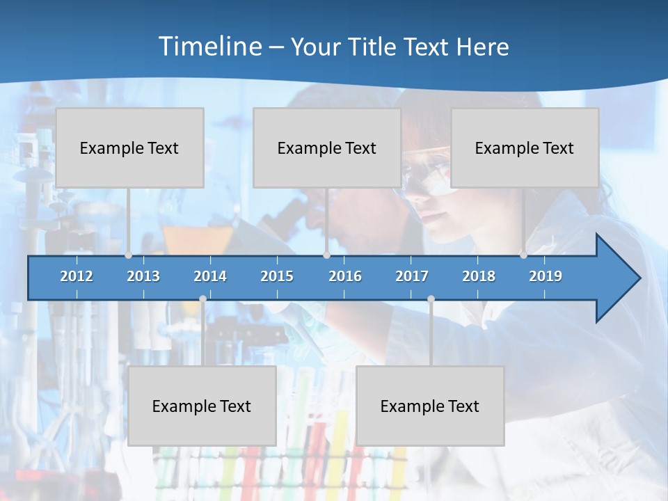 A Couple Of People In A Lab Doing Something PowerPoint Template