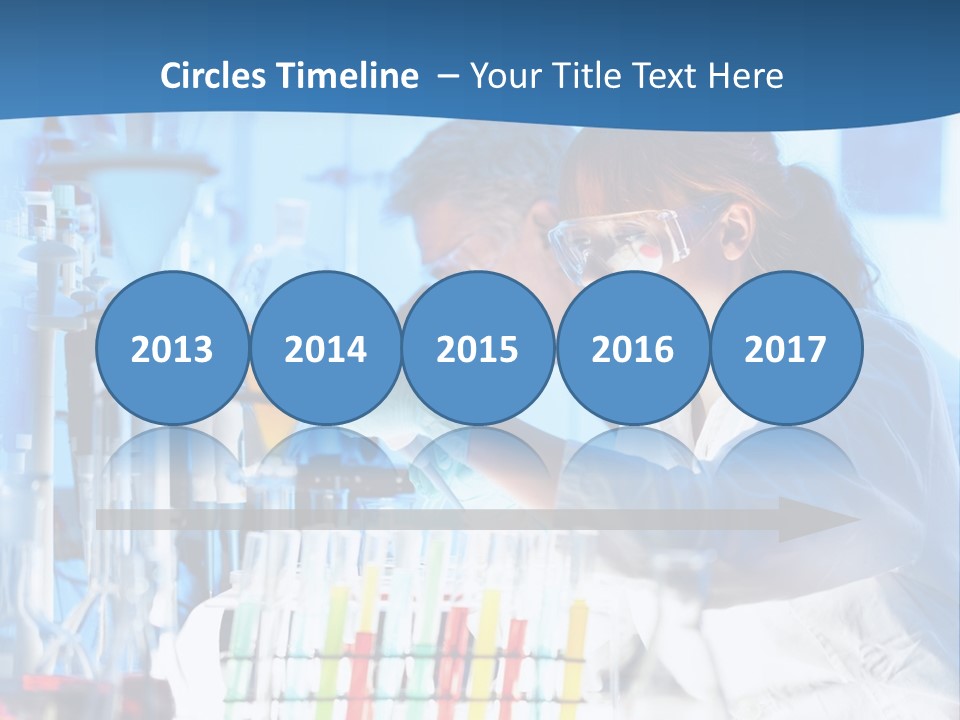 A Couple Of People In A Lab Doing Something PowerPoint Template