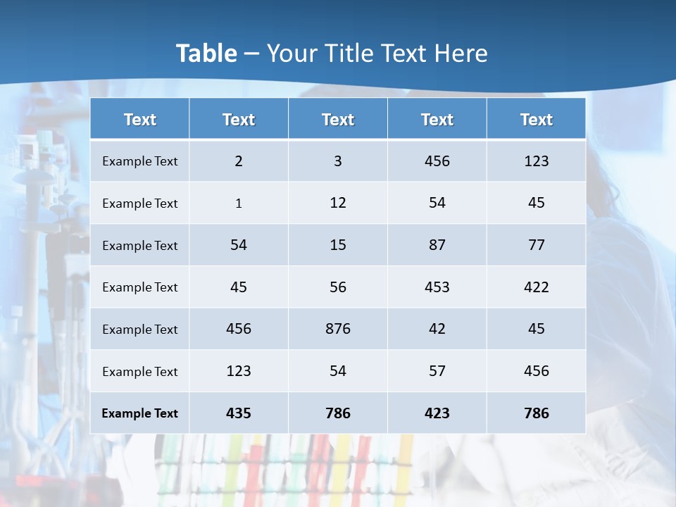 A Couple Of People In A Lab Doing Something PowerPoint Template