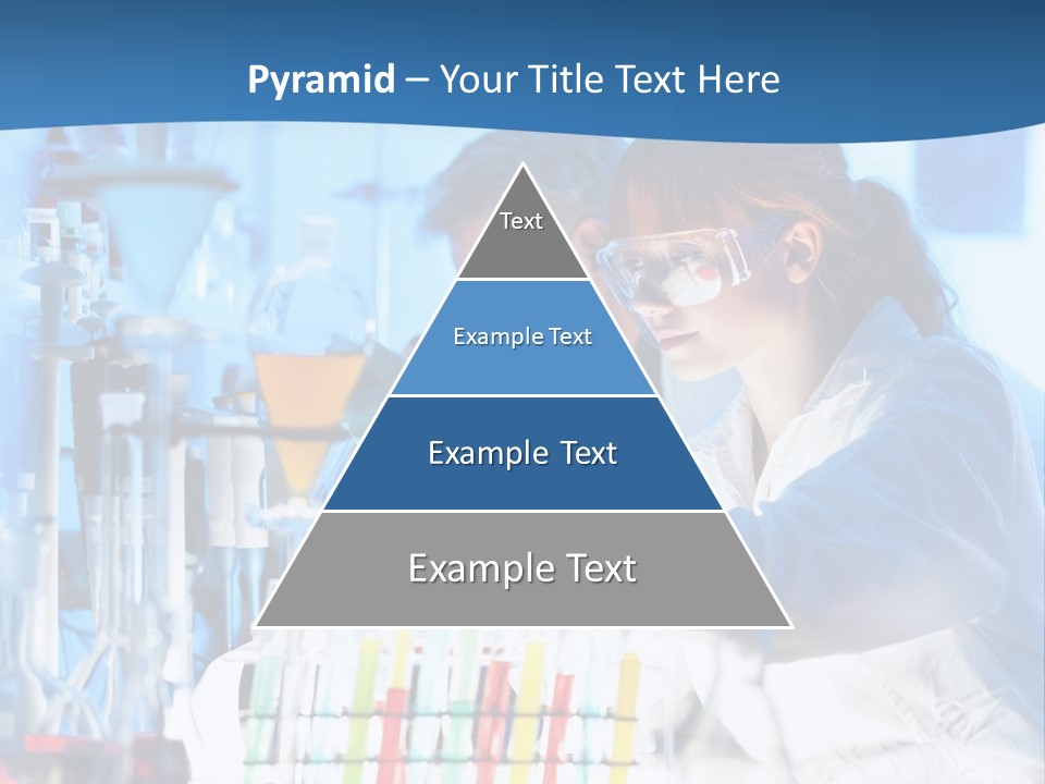 A Couple Of People In A Lab Doing Something PowerPoint Template