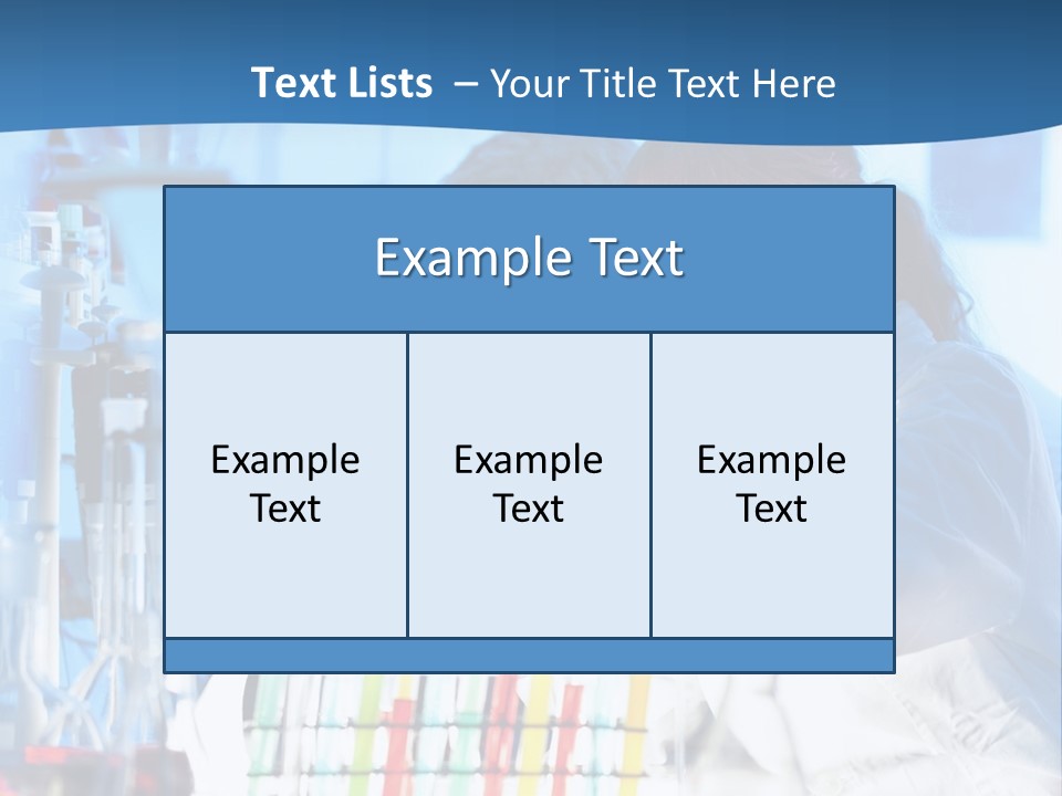 A Couple Of People In A Lab Doing Something PowerPoint Template