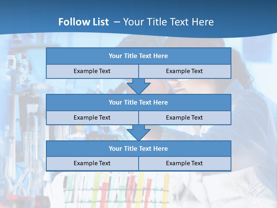 A Couple Of People In A Lab Doing Something PowerPoint Template