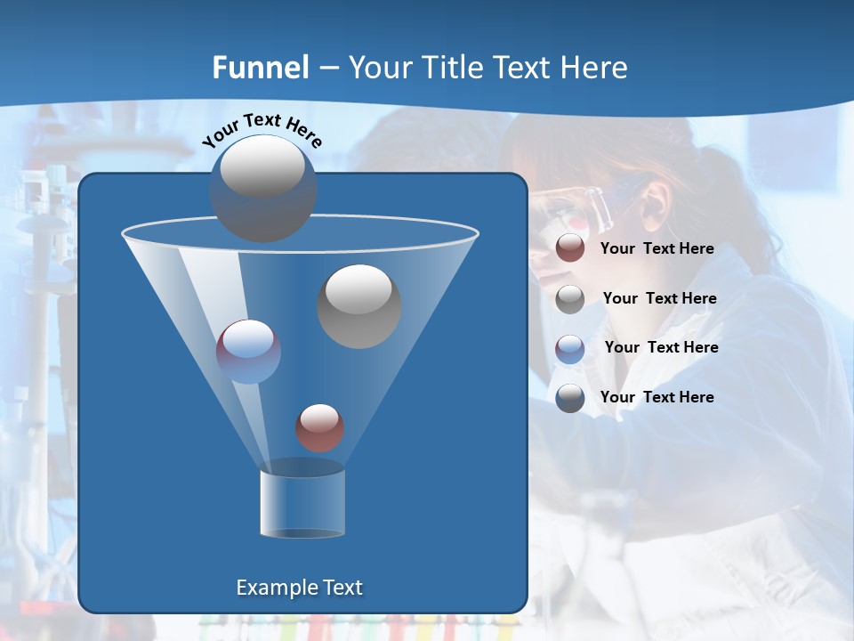A Couple Of People In A Lab Doing Something PowerPoint Template
