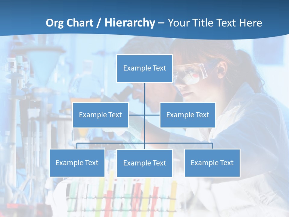 A Couple Of People In A Lab Doing Something PowerPoint Template