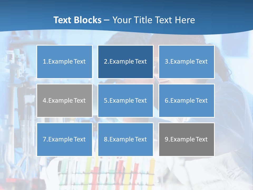 A Couple Of People In A Lab Doing Something PowerPoint Template