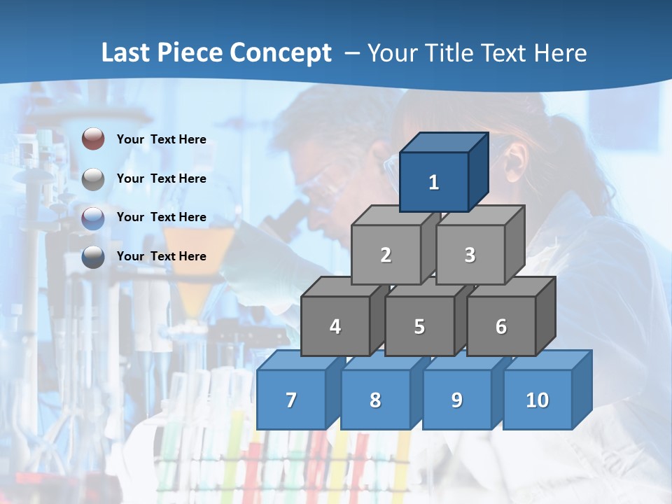 A Couple Of People In A Lab Doing Something PowerPoint Template
