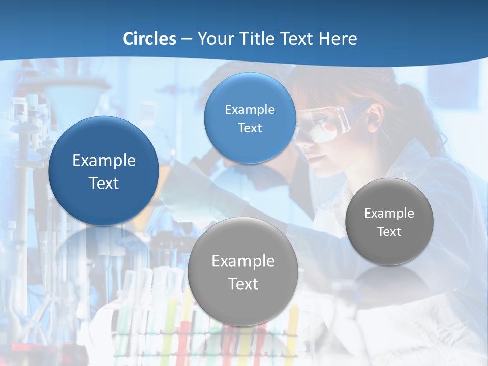 A Couple Of People In A Lab Doing Something PowerPoint Template