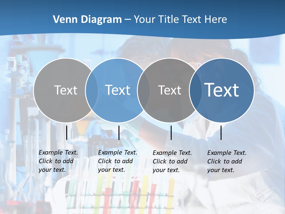 A Couple Of People In A Lab Doing Something PowerPoint Template
