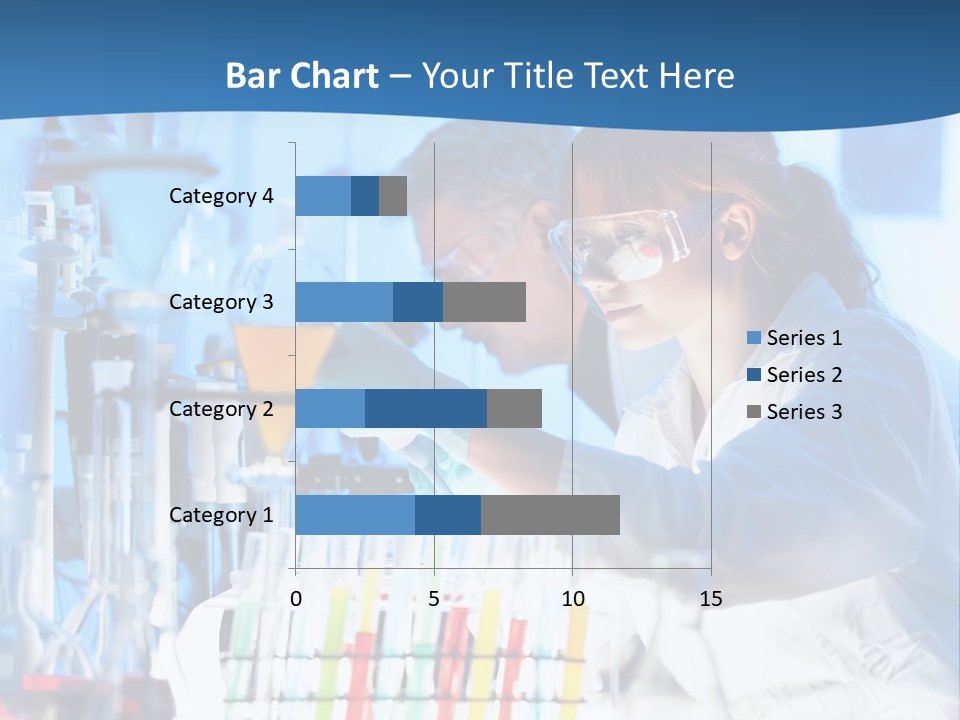 A Couple Of People In A Lab Doing Something PowerPoint Template