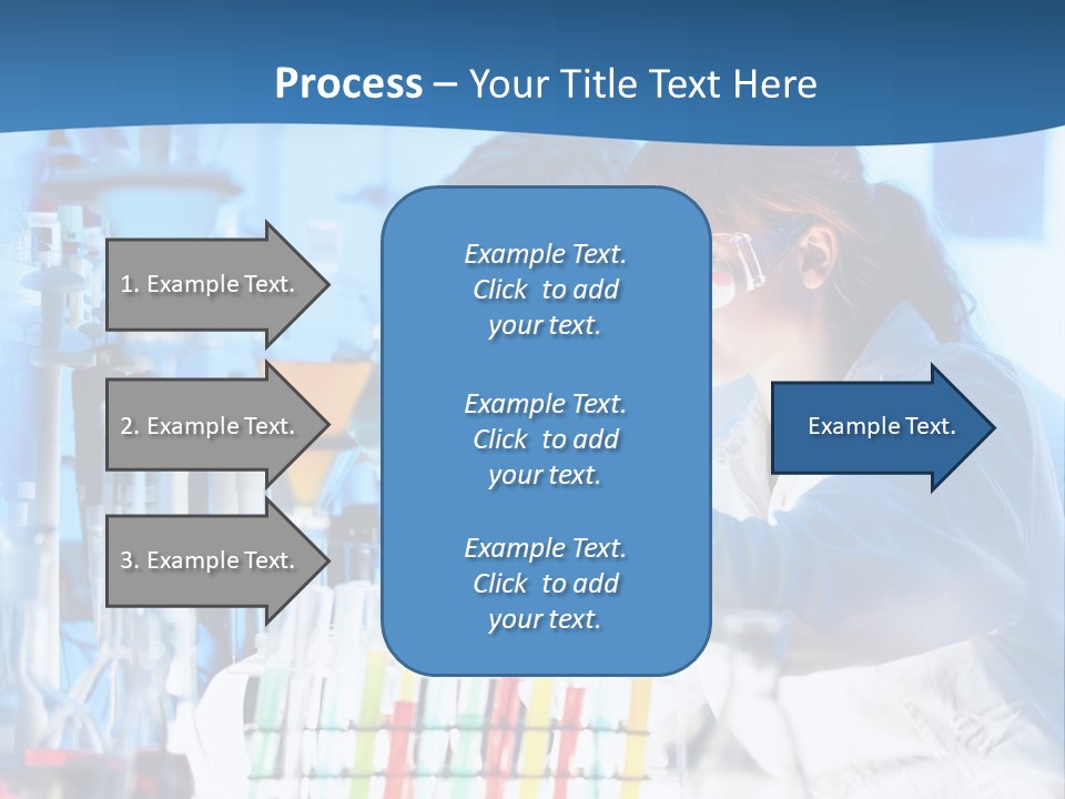 A Couple Of People In A Lab Doing Something PowerPoint Template