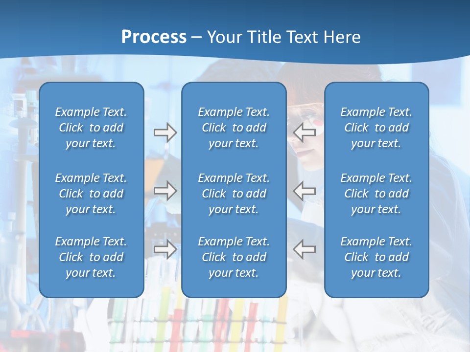 A Couple Of People In A Lab Doing Something PowerPoint Template
