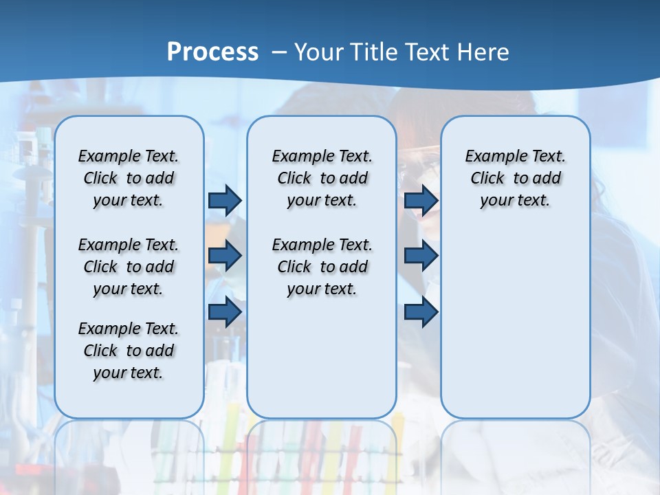 A Couple Of People In A Lab Doing Something PowerPoint Template