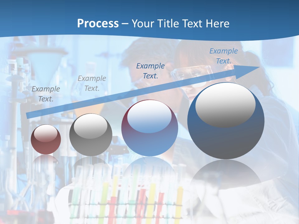 A Couple Of People In A Lab Doing Something PowerPoint Template