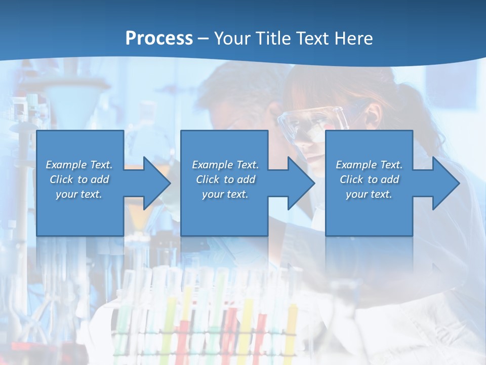A Couple Of People In A Lab Doing Something PowerPoint Template