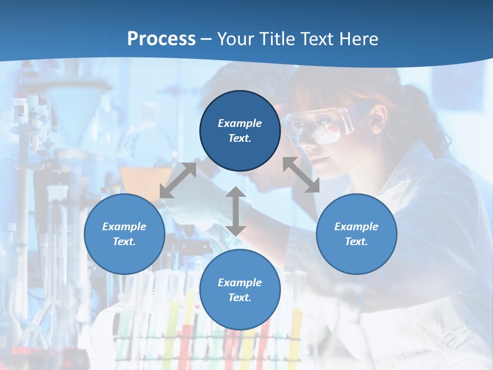 A Couple Of People In A Lab Doing Something PowerPoint Template