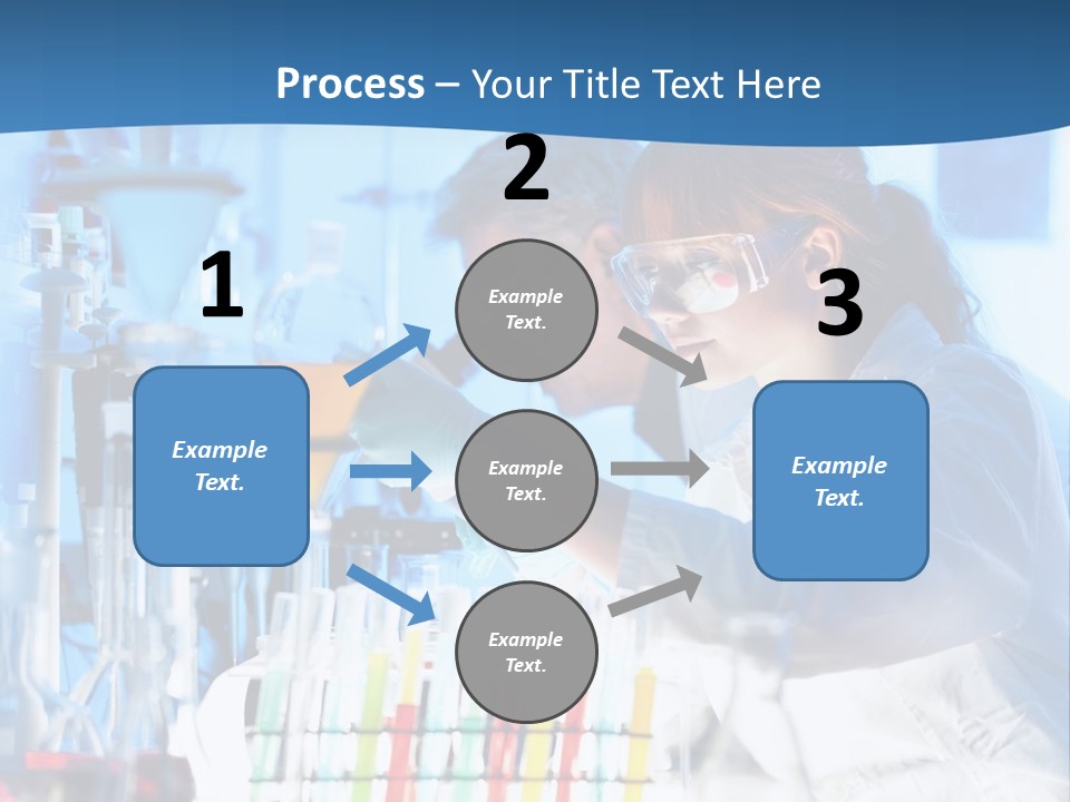 A Couple Of People In A Lab Doing Something PowerPoint Template