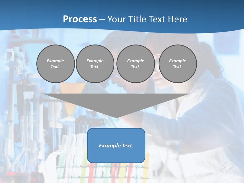 A Couple Of People In A Lab Doing Something PowerPoint Template