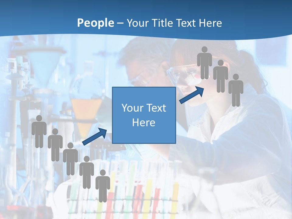 A Couple Of People In A Lab Doing Something PowerPoint Template
