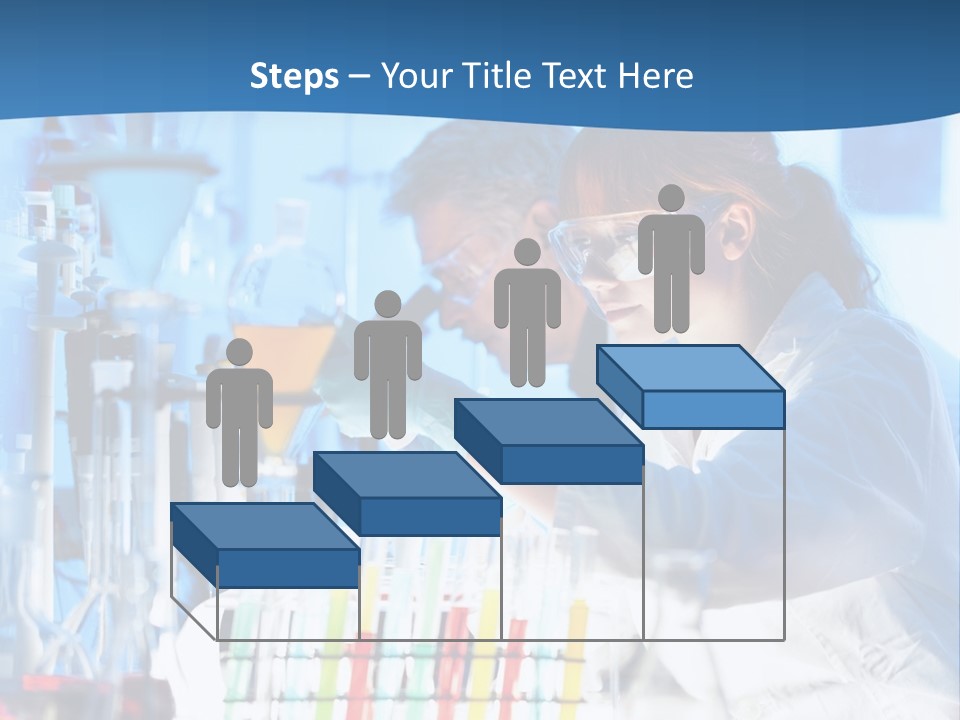 A Couple Of People In A Lab Doing Something PowerPoint Template
