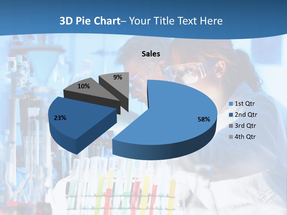 A Couple Of People In A Lab Doing Something PowerPoint Template