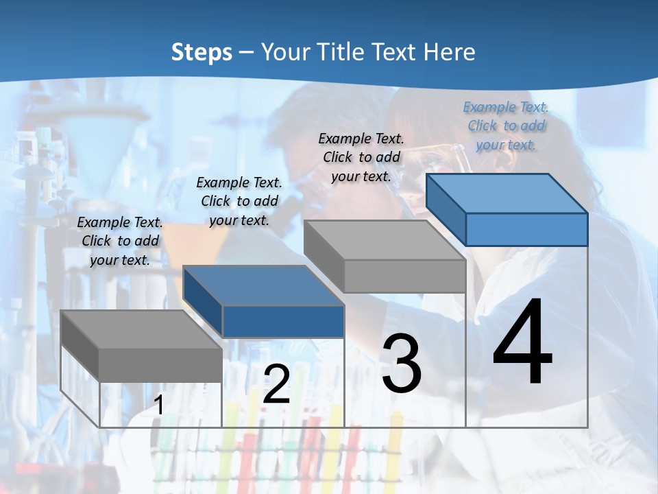 A Couple Of People In A Lab Doing Something PowerPoint Template