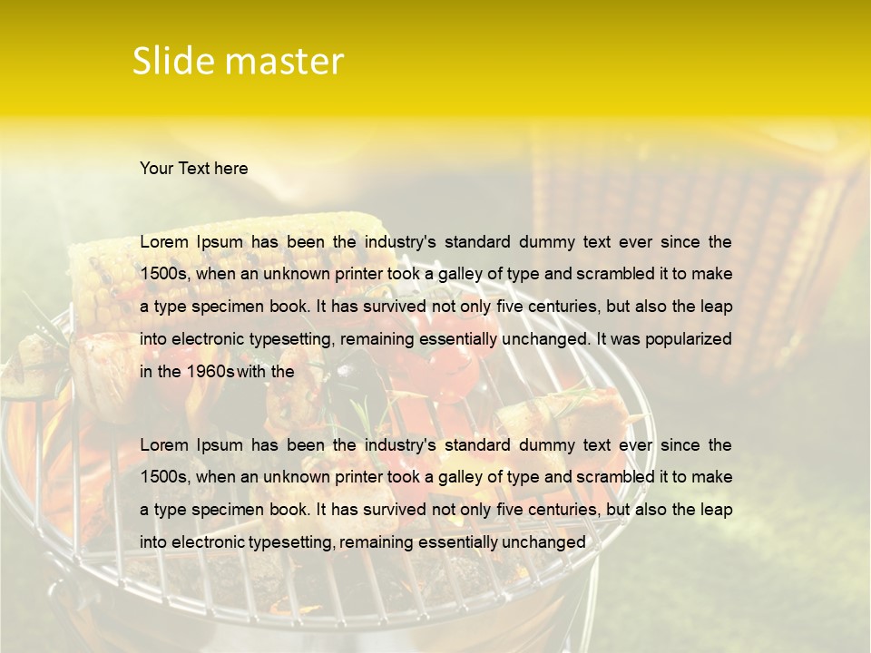 Beef Garden Cooking PowerPoint Template