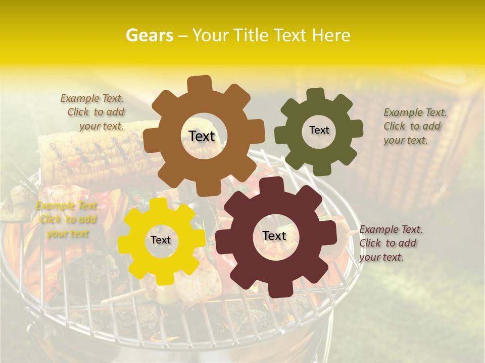 Beef Garden Cooking PowerPoint Template