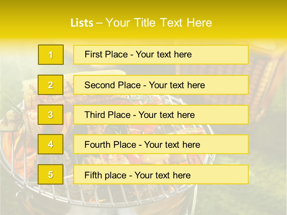 Beef Garden Cooking PowerPoint Template