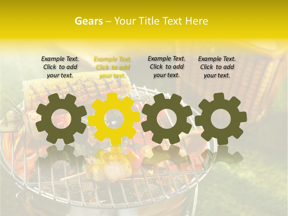 Beef Garden Cooking PowerPoint Template