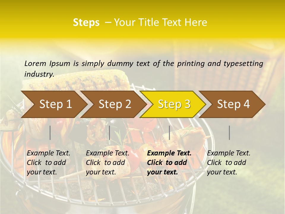 Beef Garden Cooking PowerPoint Template