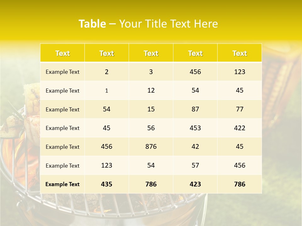 Beef Garden Cooking PowerPoint Template