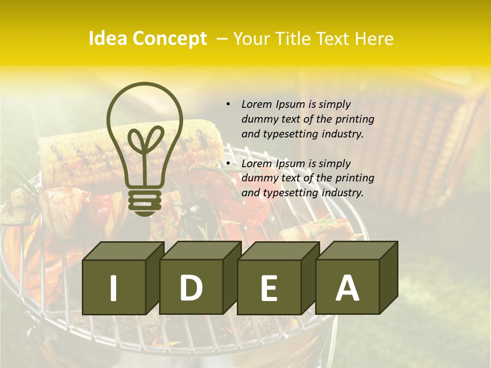 Beef Garden Cooking PowerPoint Template