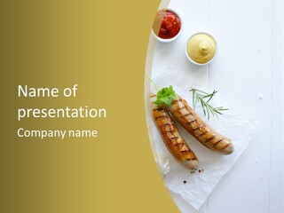 Ketchup Parsley Barbecued PowerPoint Template